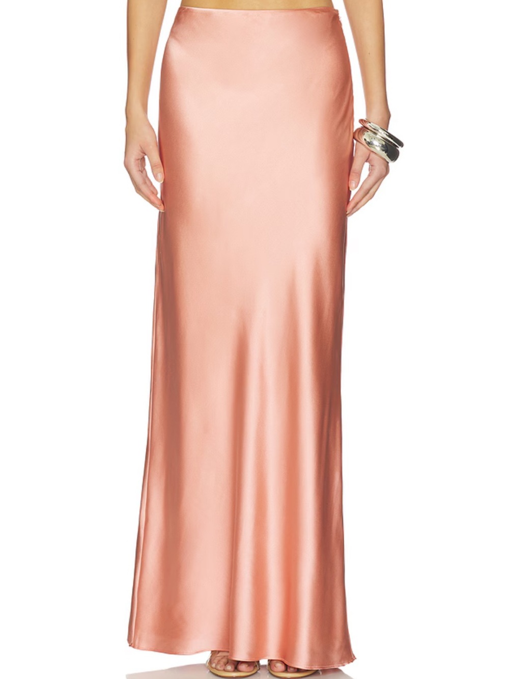 Cult Gaia Chantel Silk Skirt Petal